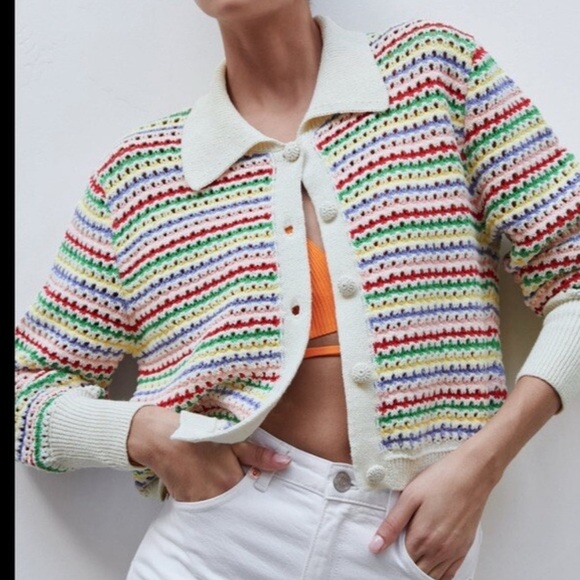 Zara Sweaters - ZARA NWT Striped Women's Sweater multicolor size medium